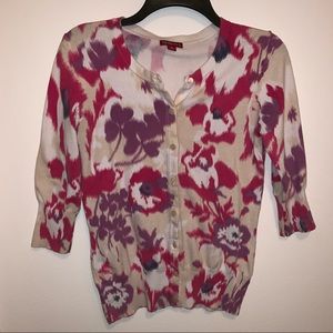 💓 Merona Floral Pattern Cardigan